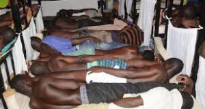 Ghana has very difficult prison conditions.