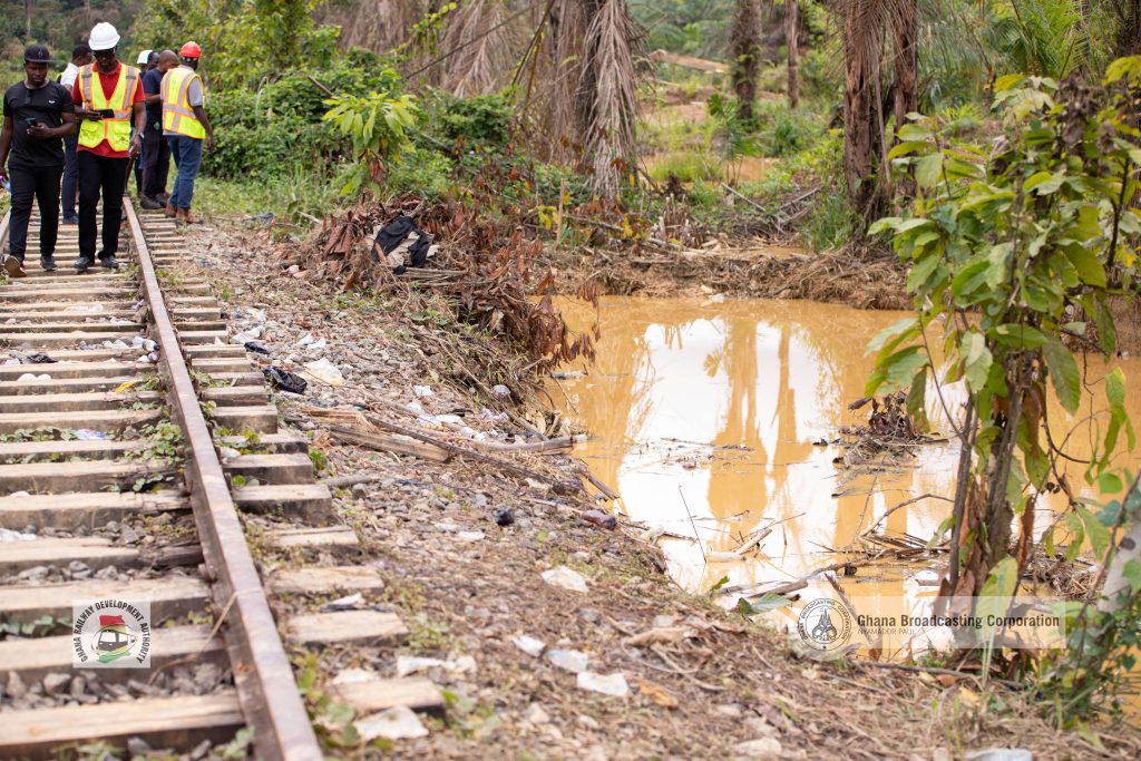 Galamsey Destroys Rail Line